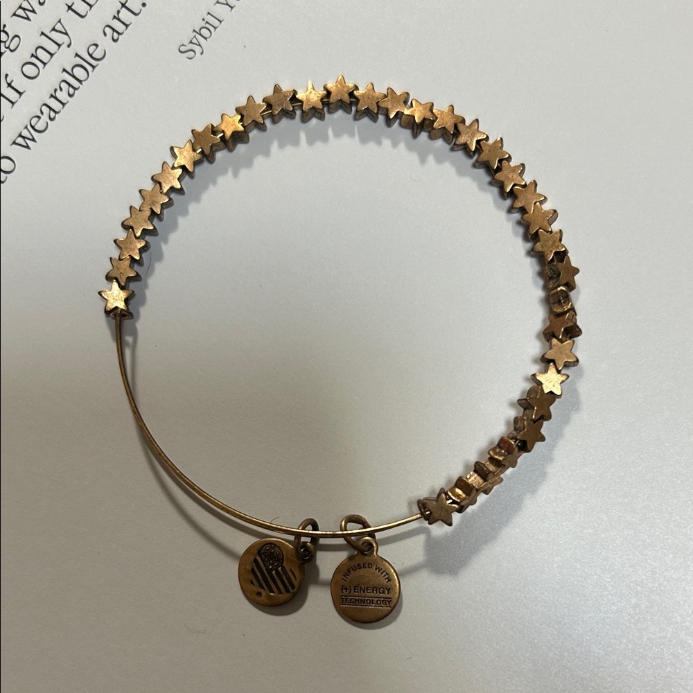 Alex and Ani Gold Star Charm Bracelet